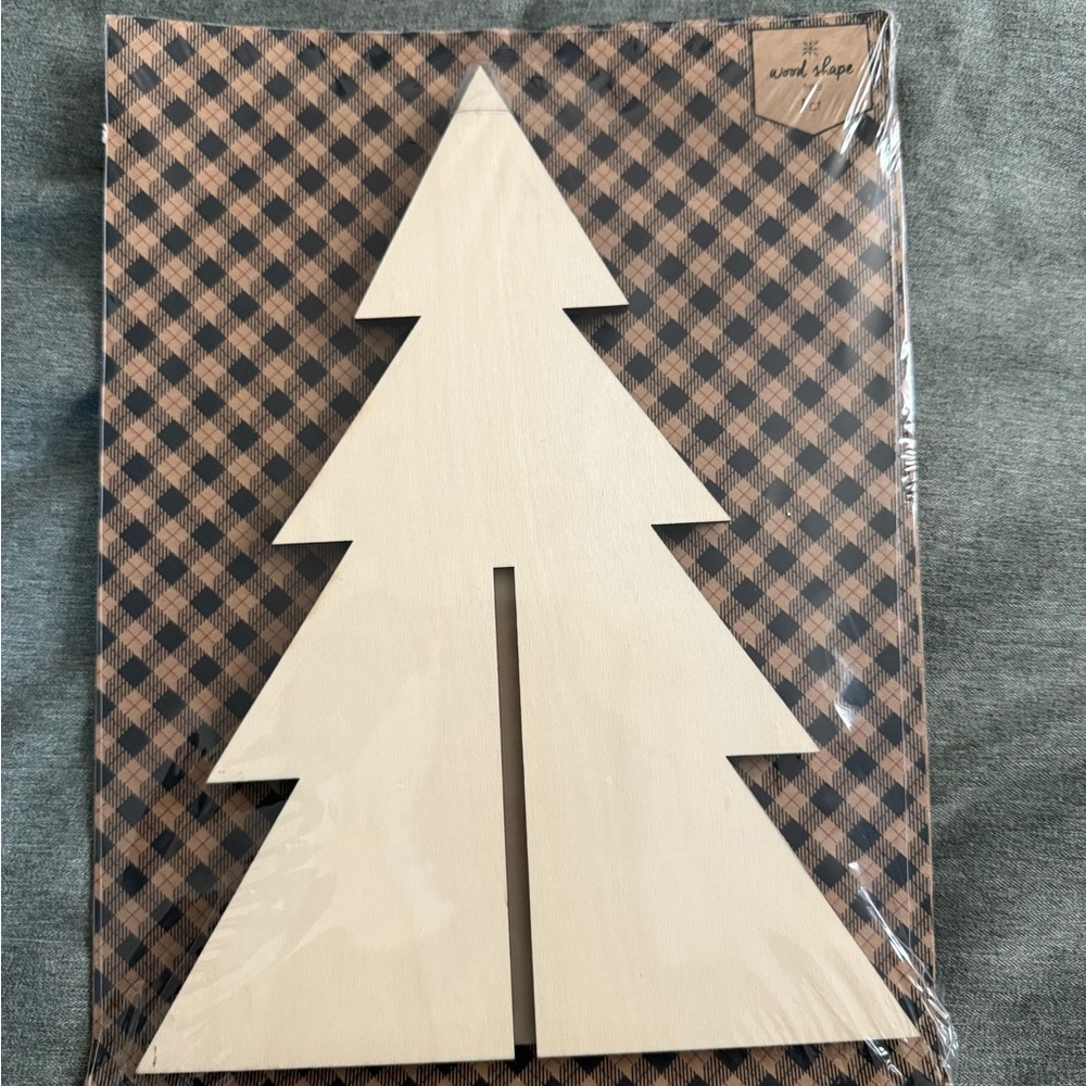 Wooden Christmas Tree Decor Sign | Rustic Holiday Accent | NEW